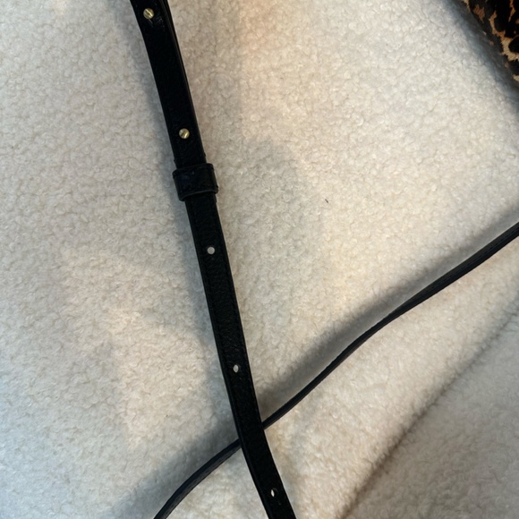 HOBO - Renny Small Crossbody Bag Purse Leather Leopard Adjustable NWT - Picture 12 of 13